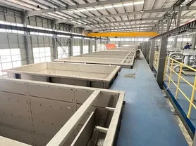 Proyecto de línea de electrorecubrimiento en la República Checa