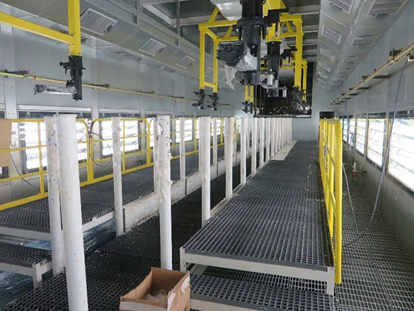 Estructura de zona de trabajo abierta
