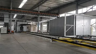 Línea de polvo automática
