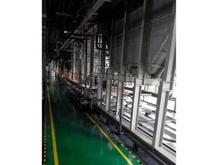 Línea de pretratamiento y electrorecubrimiento