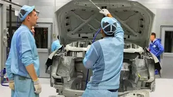 Áreas de intercambio de paneles y accesorios con recubrimiento electrónico