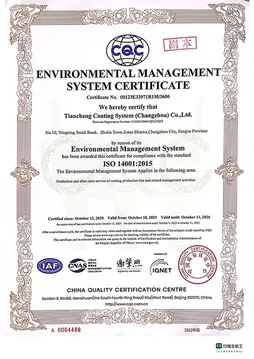 Certificación del Sistema de Gestión Ambiental ISO14001:2015