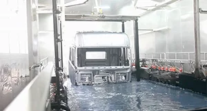 Línea de recubrimiento de maquinaria de construcción