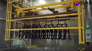 Secado y curado de piezas de chasis